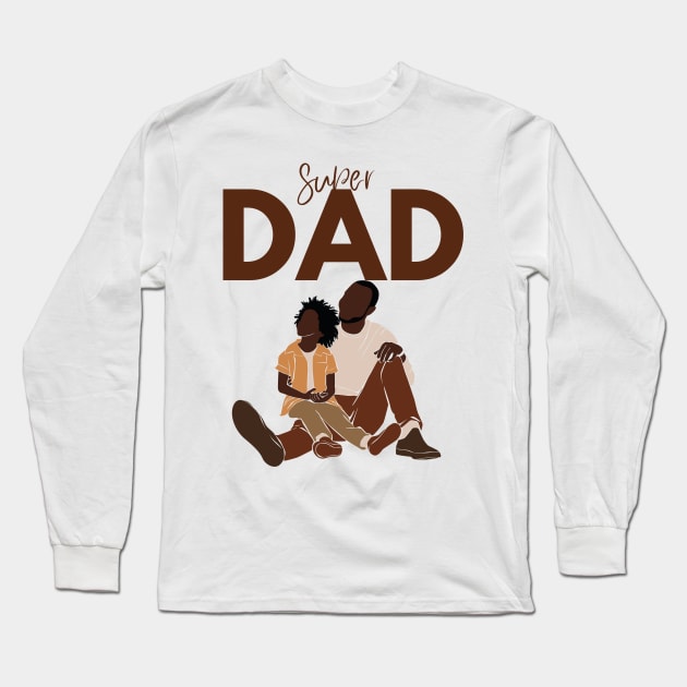 Super Dad Long Sleeve T-Shirt by Amharic Avenue